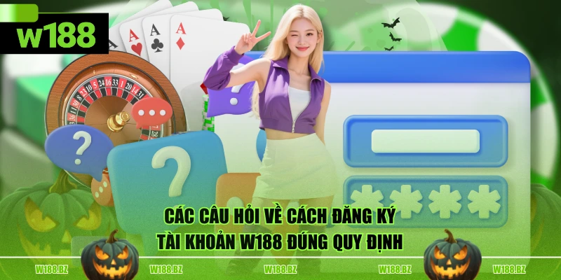 Các câu hỏi về cách đăng ký tài khoản W188 đúng quy định