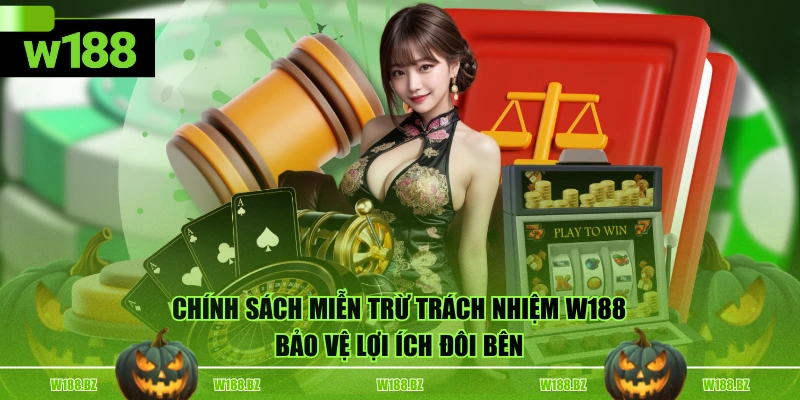 Chính sách miễn trừ trách nhiệm W188 bảo vệ lợi ích đôi bên