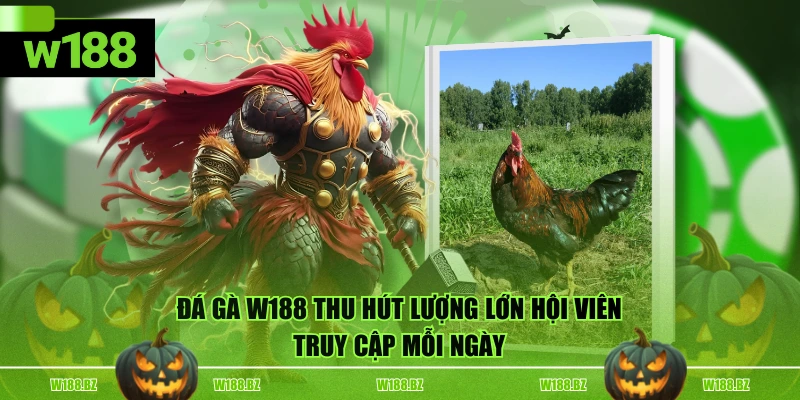 Đá Gà W188 thu hút lượng lớn hội viên truy cập mỗi ngày