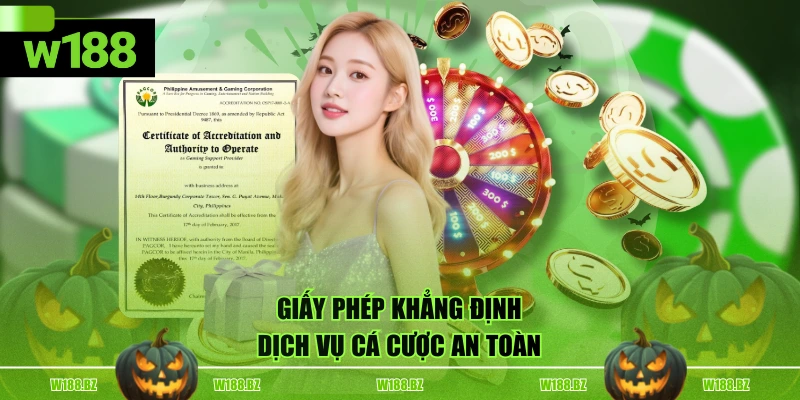 Giấy phép khẳng định dịch vụ cá cược an toàn